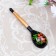 A wooden spoon "Chernushka", small, Khokhloma, mix