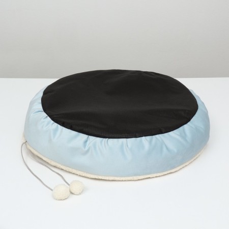 Lying "Snowball", 56 x 46 x 13 cm, blue-5