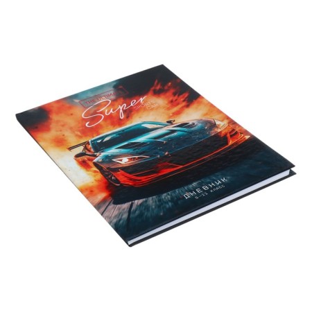 Diary for grades 5-11 "Motorcyclist", hard cover, glossy lamination, 48 sheets-1