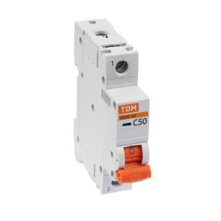 Switch automatic TDM VAL47-60, 1P, 50 A, 6 KA, C, SQ0223-0082