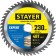 Disk STAYER 3682-230-32-48_z01, on wood, accurate cut, 48T, 230 x 32/30 mm