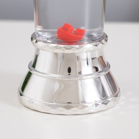 Lava lamp "Snowman" LED 3HAAA, USB silver 6.5x8x23.7cm-8