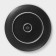 Porcelain plate Magistro line, d = 20.5 cm, black color