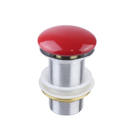Bronze de Luxe 1001r bottom valve, for a shell, ceramics/brass, red