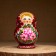 Flot "flowers", pink dress, 10 puppet, 12-14 cm