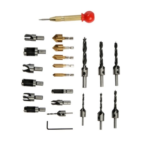 A set of drills with a tundra zenkovka, hexagonal and round shanks, 23 pcs.-6