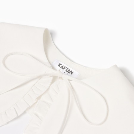 Children's Kaftan collar with ruffles, white-2