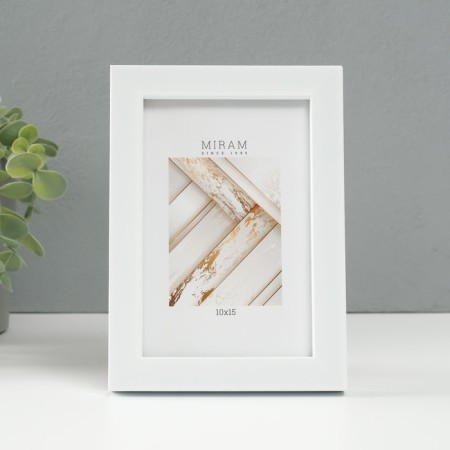 Photo frame Plastic Gallery 10x15 cm, 641801 White