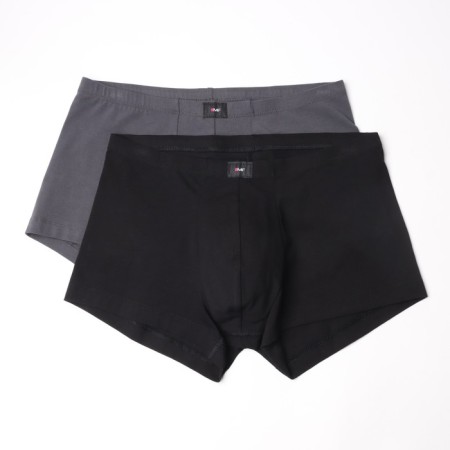 Set of men's panties boxers (2 pcs), black color/graphite, size 52 (xl)-3