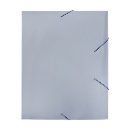 A4, 500MKM, calligrata elastic band folder on the elastic band, a root of 25 mm, up to 230 sheets, embossing "sand", gray-5