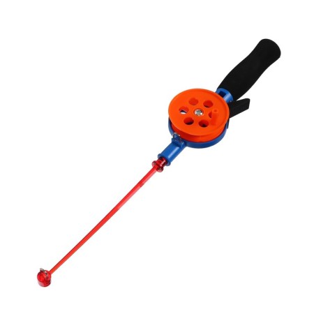 Winter fishing rod, neoprene pen, length 33 cm, orange color, HFB-34