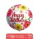 Foil ball 18 "Happy DR! Flowers", circle