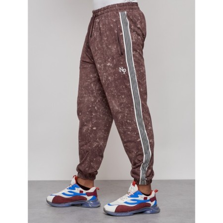 Joggers male, size 48, brown color-10