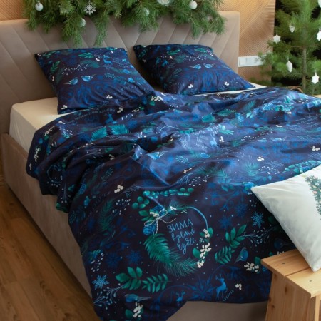 Bed linen New Year's Ethel 1.5 joint venture “Miracles Time” 143x215 cm, 150x214 cm, 70x70 cm - 2 pcs