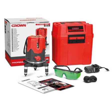 Laser Laser Crown CT44024 BMC, 5 green rays, 30 m, 525 nm, ± 1 mm/m, 5/8 "-5