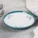Ceramic "branch" plate, d = 20 cm, white color