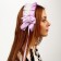 Carnival bandage "Lolita", lilac color with white lace
