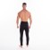 Male thermal underwear (pants), black color, size 54-56