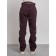 Warmed female trousers, size 48, dark-bearded color