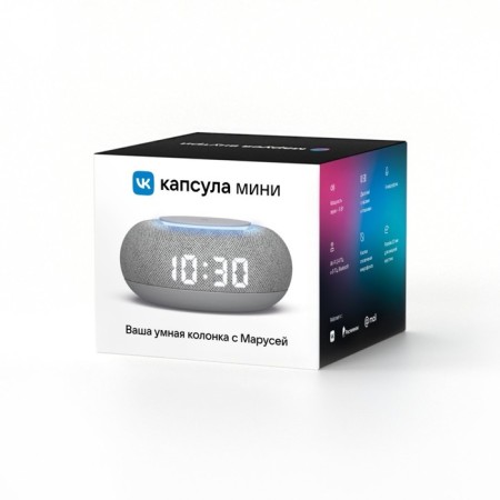 Smart column VK capsule mini (MRC02gy), voice assistant Maroussia, 5W, Wi-Fi, BT 4.2, gray-11