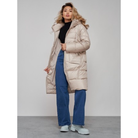 Coat insulated winter female, size 42, color light green-17