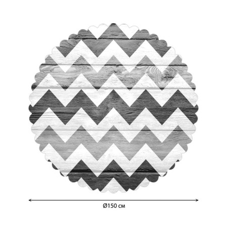 The tablecloth “Zigzag from the past”, round, Saten, d = 150 cm-1