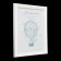 Photo frame plastic L-2 20x25 cm white (plastic screen)