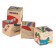 Wooden cubes "transport", set 4 pcs.