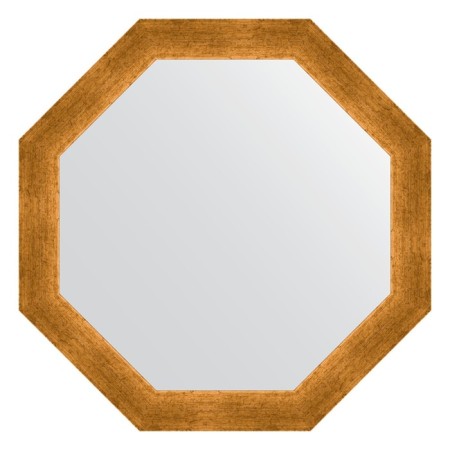 Mirror in the baguette frame, poisoned gold 59 mm, 60.4x60.4 cm
