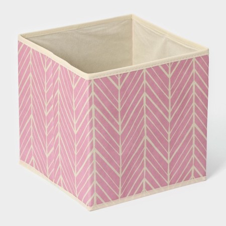 Stelly box for storage of the Zigzag shares, 28 × 28 × 27 cm, pink color-2