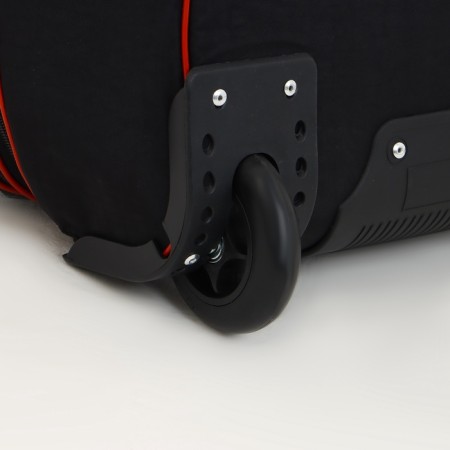 Small Small suitcase 20 "with a bag, a lightning department, with an extension, the color is black-7