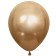 Latex ball 12 ", chrome, set 50 pcs., Color gold