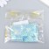 Decor for creativity plastic adhesive "flash" holography pearl set 6 pcs 4x3 cm