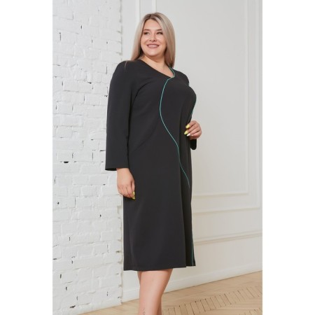 Female dress, size 64, black color-3