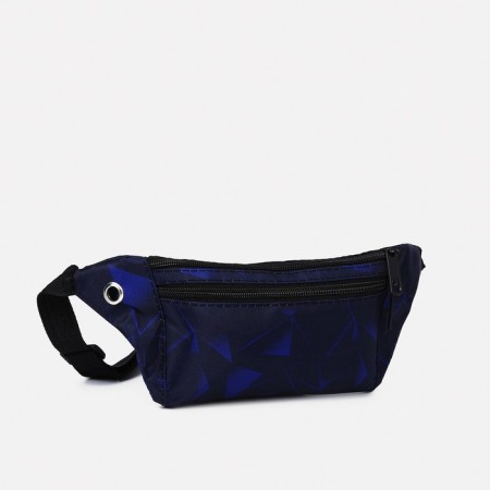 Lightning waist bag, outer pocket, dark blue color-1