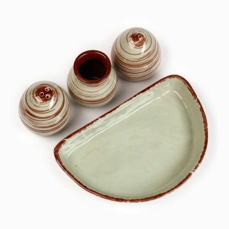 Set for spices "Premium Trio" Solonka+List of toothpicks, Mint-4