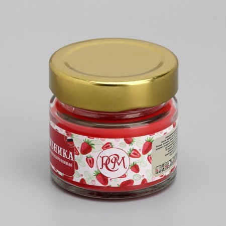 Candle in a bank flavored "strawberries" 50g, combustion time 13h-5