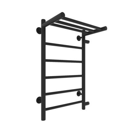 Water towel "Sanprise" Aurora P6, 400x700 mm, with a shelf, right, black matte-4