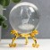 Souvenir glass "Deer" d = 6 cm openwork stand 8.5x6x6 cm