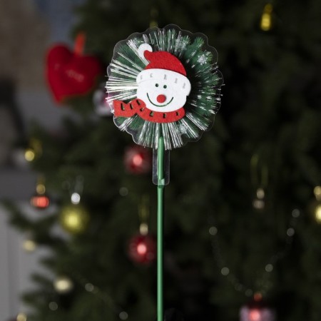 LED toy on the Snowman stick 6.5 × 27 × 4 cm, batteries Lr44x3, glow warm white-1