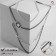 The beads "chain" are a square pearl in the cut, the color is black and white in silver, 53 cm