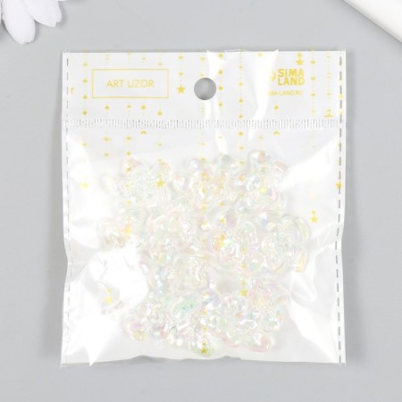 Busina Plastic for creativity "Flower. Stone ice" Transparent 0.6x2.1x2.5 cm-4