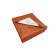 ARTI bedspread, size 140x200 cm, Terracotta color