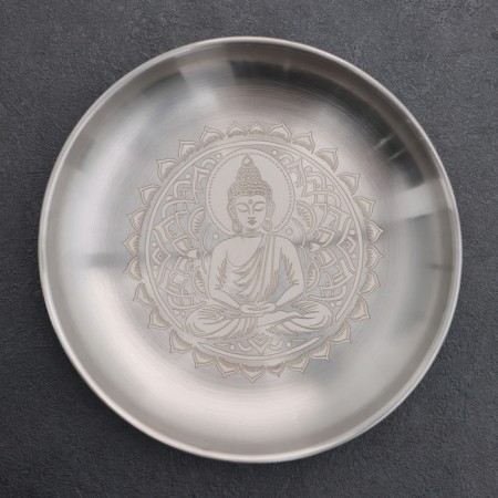 Buddha stand for incense, d = 14cm, metal-1
