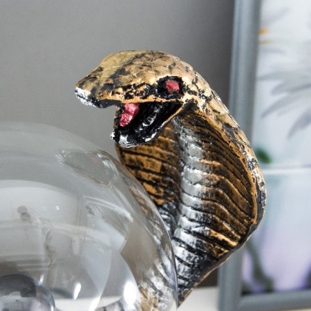 Plasmic ball Polystone "Cobra" gold 21x13x10.5 cm-5