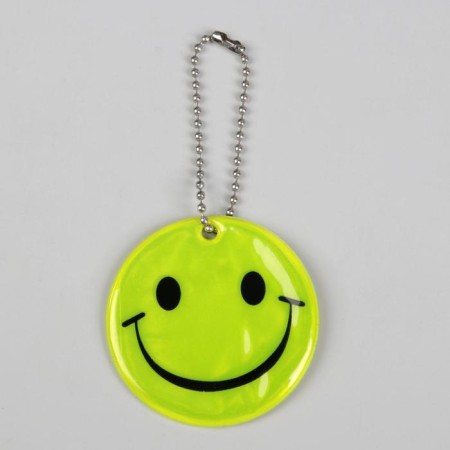 The reflective element "Smiley-smile", bilateral, d = 5 cm, yellow color-2