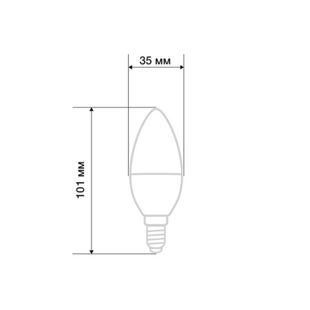 LED Candle Lamp (CN) 9.5W E14 903LM 2700K Warm light Rexant-2