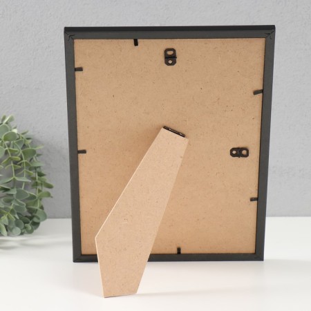 Photo frame Plastic "Mira" 21x29.7 cm, (A4) Black with silver (plastic screen)-3