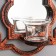 Climber Wall glass per 1 candle "Reflection" set 2 pcs D-4 cm. Art. bronze 8x20x20.5 cm