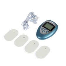 Body massage Luazon LEM-29, myostimulator, 3 modes, 4 electrodes, 2HAAA, blue